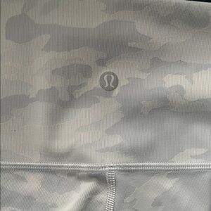 Lululemon White Camo Leggings